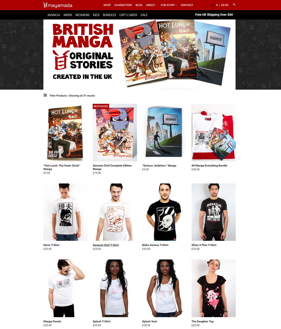 New mayamada website shop